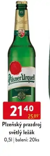 Qanto Plzeňský prazdroj světlý ležák nabídka