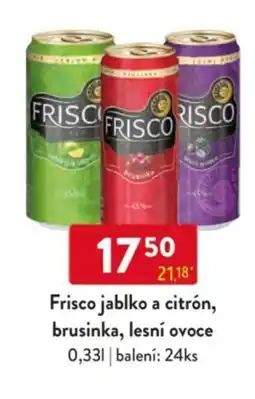 Qanto Frisco jablko a citrón, brusinka, lesní ovoce nabídka