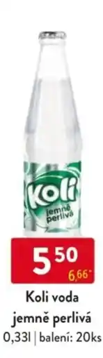 Qanto Koli voda jemně perlivá nabídka