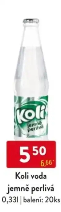 Qanto Koli voda jemně perlivá nabídka