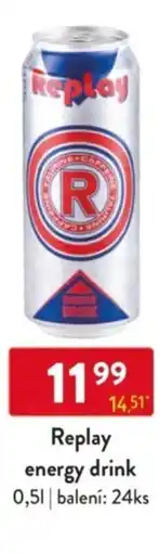 Qanto Replay energy drink nabídka
