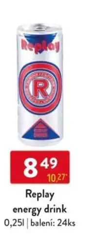 Qanto Replay energy drink nabídka