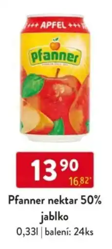 Qanto Pfanner nektar 50% jablko nabídka
