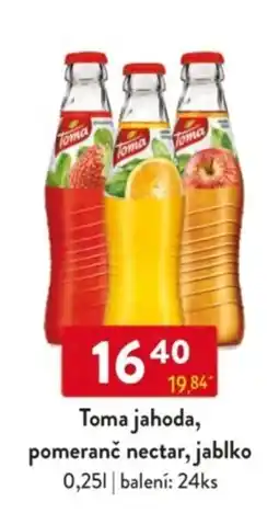 Qanto Toma jahoda, pomeranč nectar, jablko nabídka