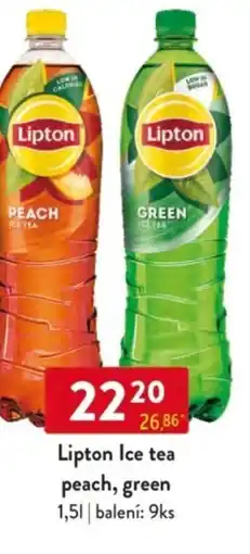 Qanto Lipton Ice tea peach, green nabídka