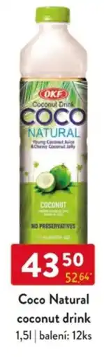 Qanto Coco Natural coconut drink nabídka