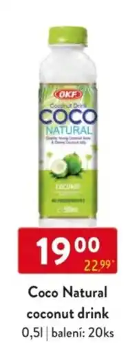 Qanto Coco Natural coconut drink nabídka