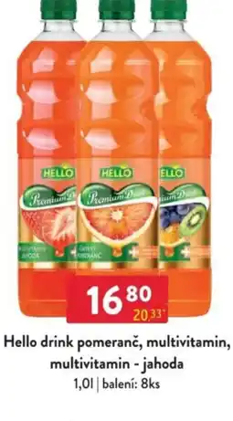 Qanto Hello drink pomeranč, multivitamin, multivitamin - jahoda nabídka