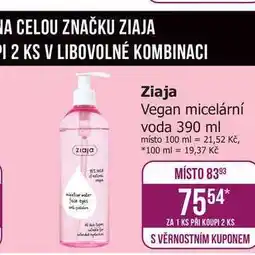 Teta Ziaja Vegan micelární voda nabídka