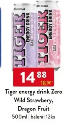 Qanto Tiger energy drink Zero Wild Strawbery, Dragon Fruit nabídka