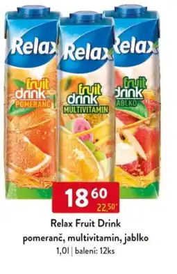 Qanto Relax Fruit Drink pomeranč, multivitamin, jablko nabídka