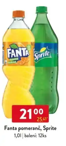 Qanto Fanta pomeranč, Sprite nabídka