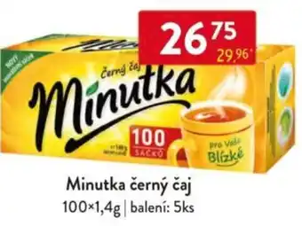 Qanto Minutka černý čaj nabídka