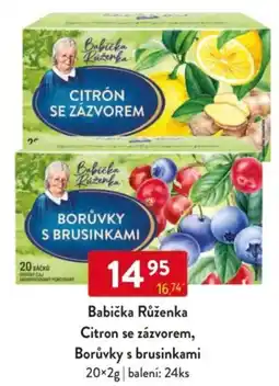 Qanto Babička Růženka Citron se zázvorem, Borůvky s brusinkami nabídka