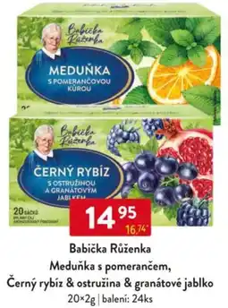 Qanto Babička Růženka Meduňka s pomerančem, Černý rybíz & ostružina & granátové jablko nabídka
