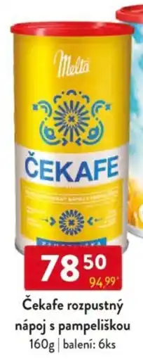 Qanto Čekafe rozpustný nápoj s pampeliškou nabídka