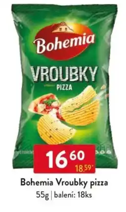 Qanto Bohemia Vroubky pizza nabídka