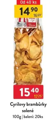 Qanto Cyrilovy brambůrky solené nabídka