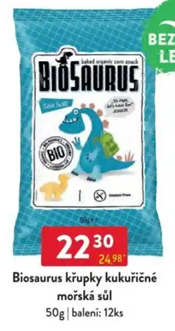 Qanto Biosaurus křupky kukuřičné mořská sůl nabídka