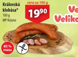 CBA Královská klobása nabídka