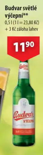 CBA BUDVAR Světlé výčepní nabídka
