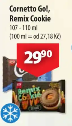 CBA Cornetto go!, remix cookie nabídka