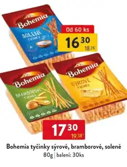 Qanto Bohemia tyčinky sýrové, bramborové, solené nabídka