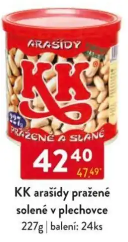 Qanto KK arašídy pražené solené v plechovce nabídka