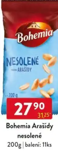 Qanto Bohemia Arašídy nesolené nabídka