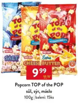 Qanto Popcorn TOP of the POP sůl, sýr, máslo nabídka