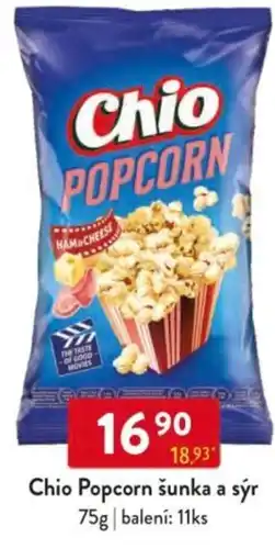 Qanto Chio Popcorn šunka a sýr nabídka
