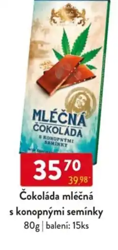 Qanto Čokoláda mléčná s konopnými semínky nabídka