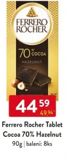 Qanto Ferrero Rocher Tablet Cocoa 70% Hazelnut nabídka