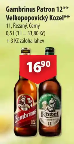 CBA Gambrinus patron 12 velkopopovický kozel nabídka