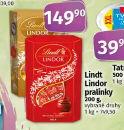 COOP TIP LINDT Lindor pralinky nabídka