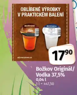 COOP TIP Božkov originál/ vodka 37,5% nabídka