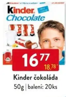 Qanto Kinder čokoláda nabídka