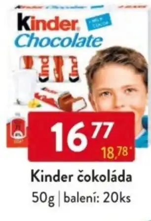 Qanto Kinder čokoláda nabídka