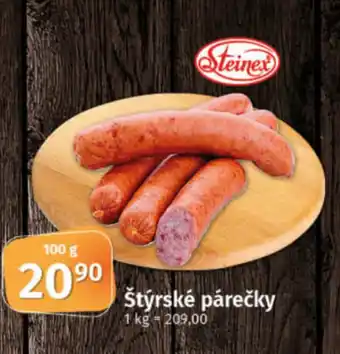 COOP TIP Štýrské párečky nabídka