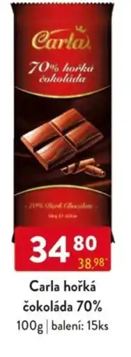 Qanto Carla hořká čokoláda 70% nabídka