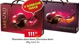 Qanto Cherrissimo classic dezert, Cherrissimo dezert nabídka