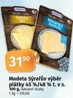 COOP TIP MADETA Sýrařův výběr plátky 45 %/48% t. v s. nabídka