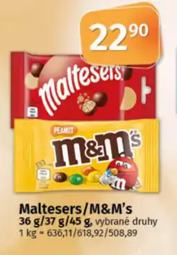 COOP TIP Maltesers/m&m's nabídka
