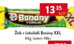 Qanto Želé v čokoládě Banány XXL nabídka