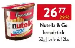 Qanto Nutella & Go breadstick nabídka