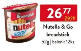 Qanto Nutella & Go breadstick nabídka