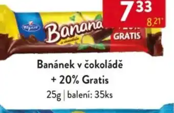 Qanto Banánek v čokoládě +20% Gratis nabídka