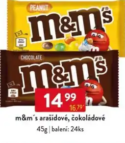 Qanto M&m's arašídové, čokoládové nabídka