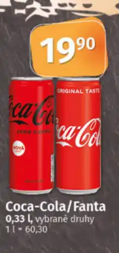 COOP TIP Coca-cola/fanta nabídka