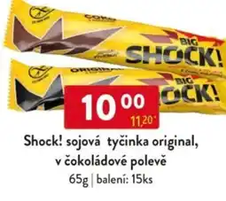 Qanto Shock! sojová tyčinka original, v čokoládové polevě nabídka